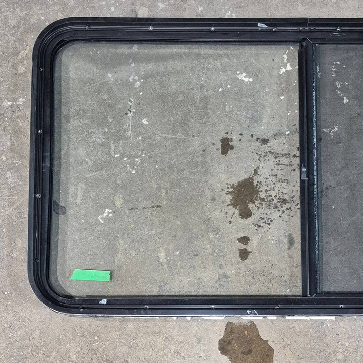 Used Black Radius Opening Window - 48.25 X 25.75 X 1.75 - Young Farts RV Parts