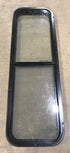 Used Black Radius Opening Window : 49" W x 15 1/4" H x 2" D - Young Farts RV Parts