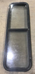 Used Black Radius Opening Window : 49" W x 15 1/4" H x 2" D - Young Farts RV Parts