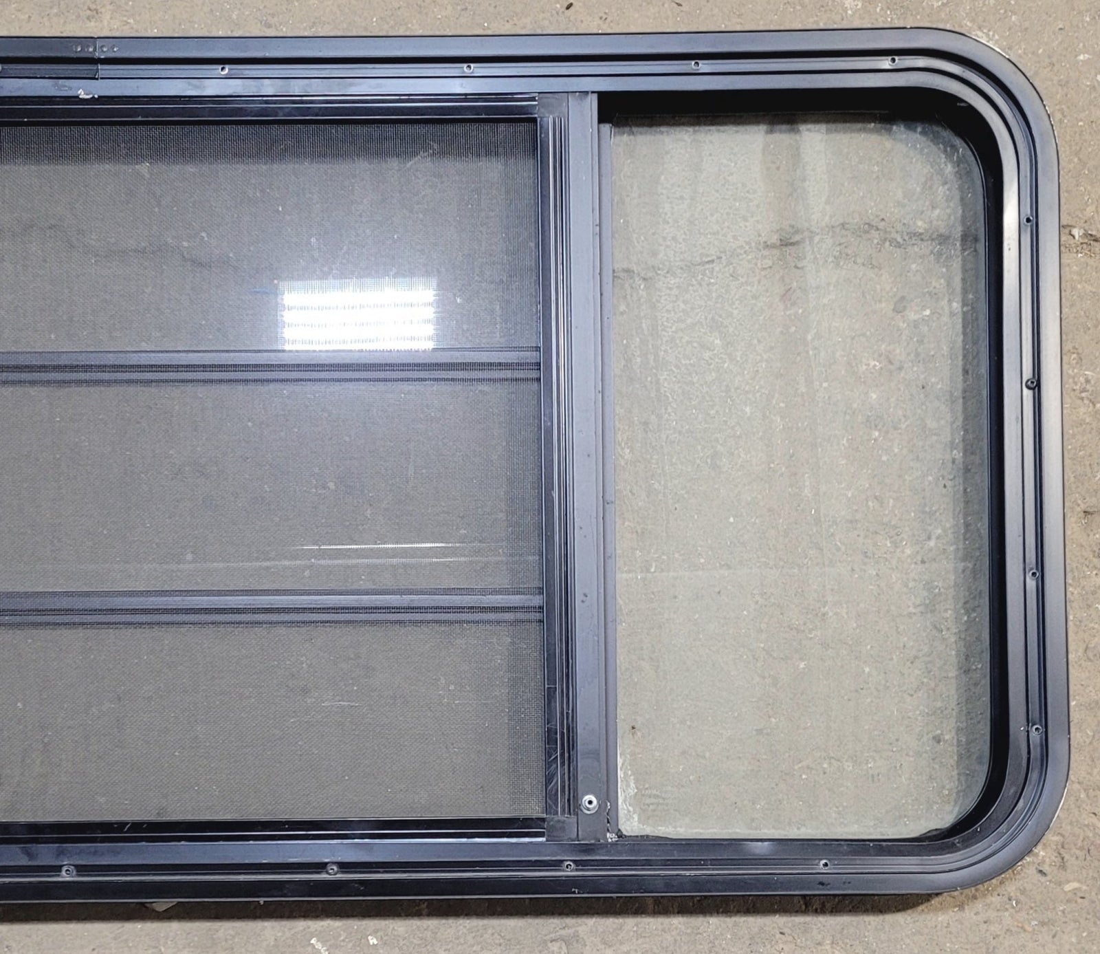 Used Black Radius Opening Window : 53 1/4