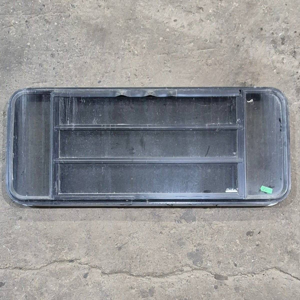 Used Black Radius Opening Window - 53 1/8" X 21 1/4" X 1 7/8" - Young Farts RV Parts