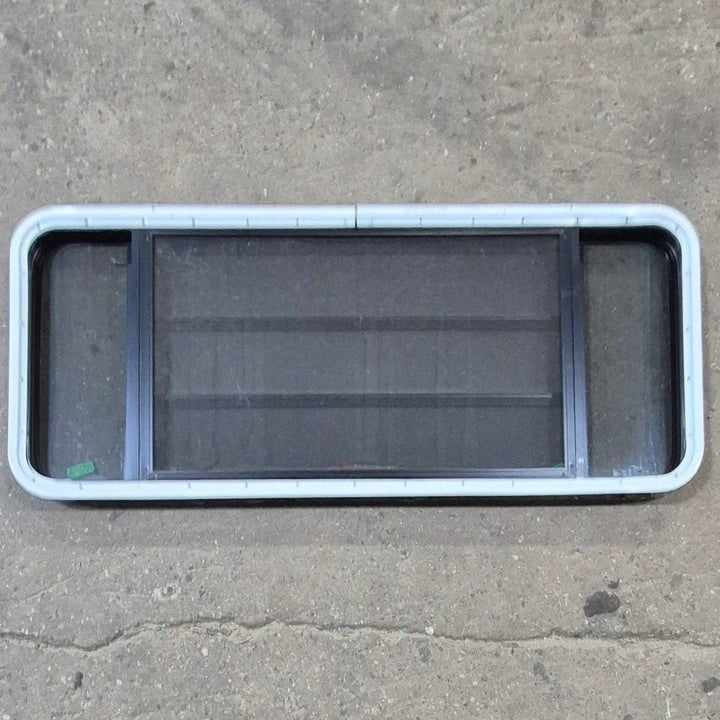 Used Black Radius Opening Window - 53 1/8" X 21 1/4" X 1 7/8" - Young Farts RV Parts