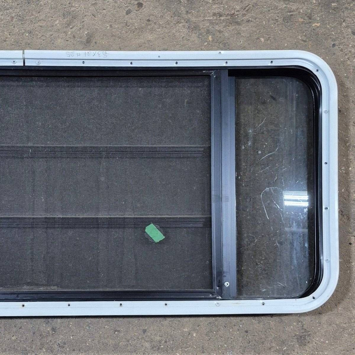 Used Black Radius Opening Window - 53 1/8