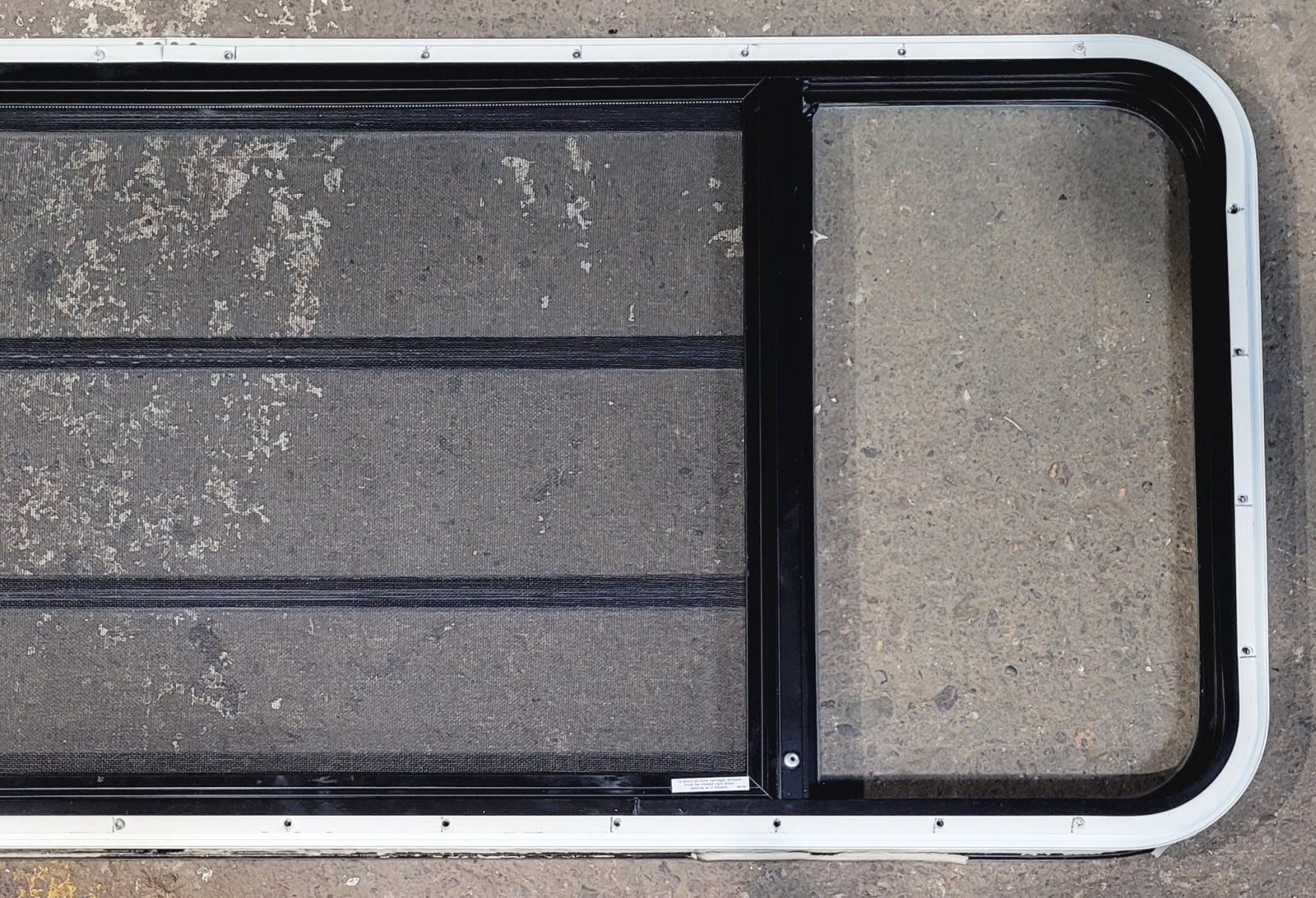 Used Black Radius Opening Window : 59 1/2