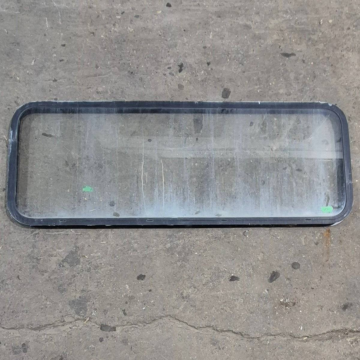 Used Black Radius Opening Window - 59.5 X 21.5 X 1.375 - Young Farts RV Parts