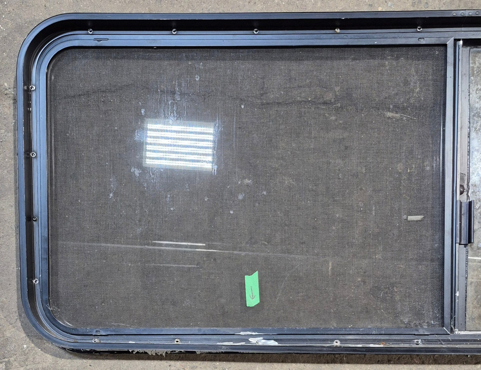 Used Black Radius Opening Window : 60 1/4