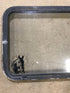 Used Black Radius Opening Window : 60" W x 21 1/2" H x 1 7/8" D - Young Farts RV Parts
