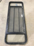 Used Black Radius Opening Window : 60" W x 21 3/4" H x 2" D - Young Farts RV Parts