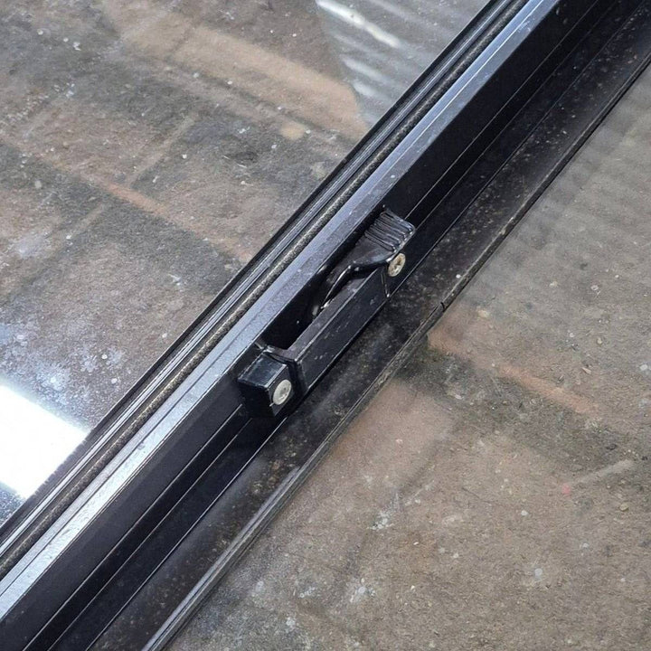 Used Black Radius Opening Window - 60 X 23 1/2 X 2 - Young Farts RV Parts