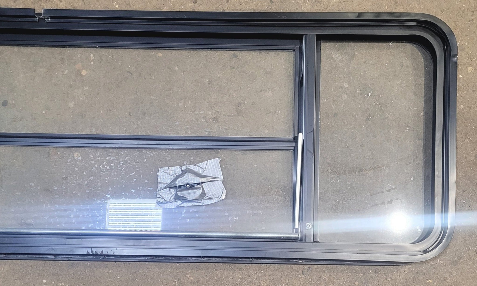 Used Black Radius Opening Window : 61 3/4
