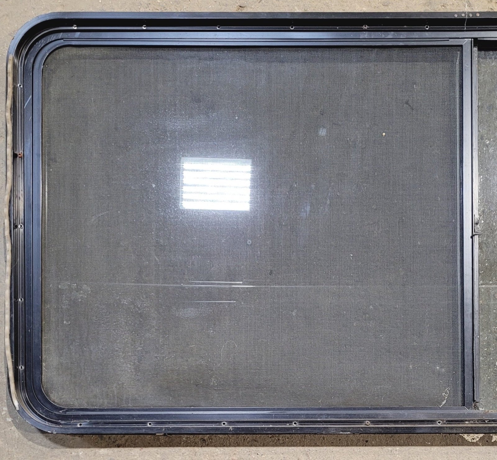 Used Black Radius Opening Window : 64 1/4