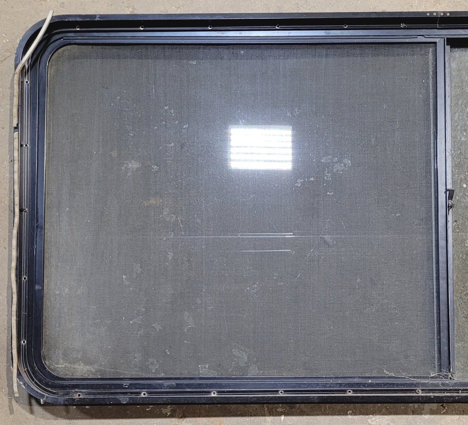 Used Black Radius Opening Window : 64 1/4