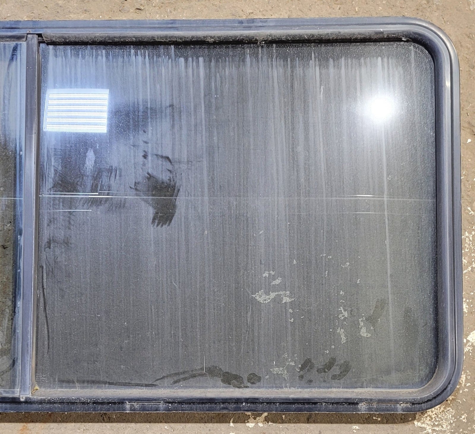 Used Black Radius Opening Window : 64 1/4