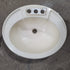 Used Bone Bathroom Sink 20" X 17 1/2" X 7 1/4"D - Young Farts RV Parts