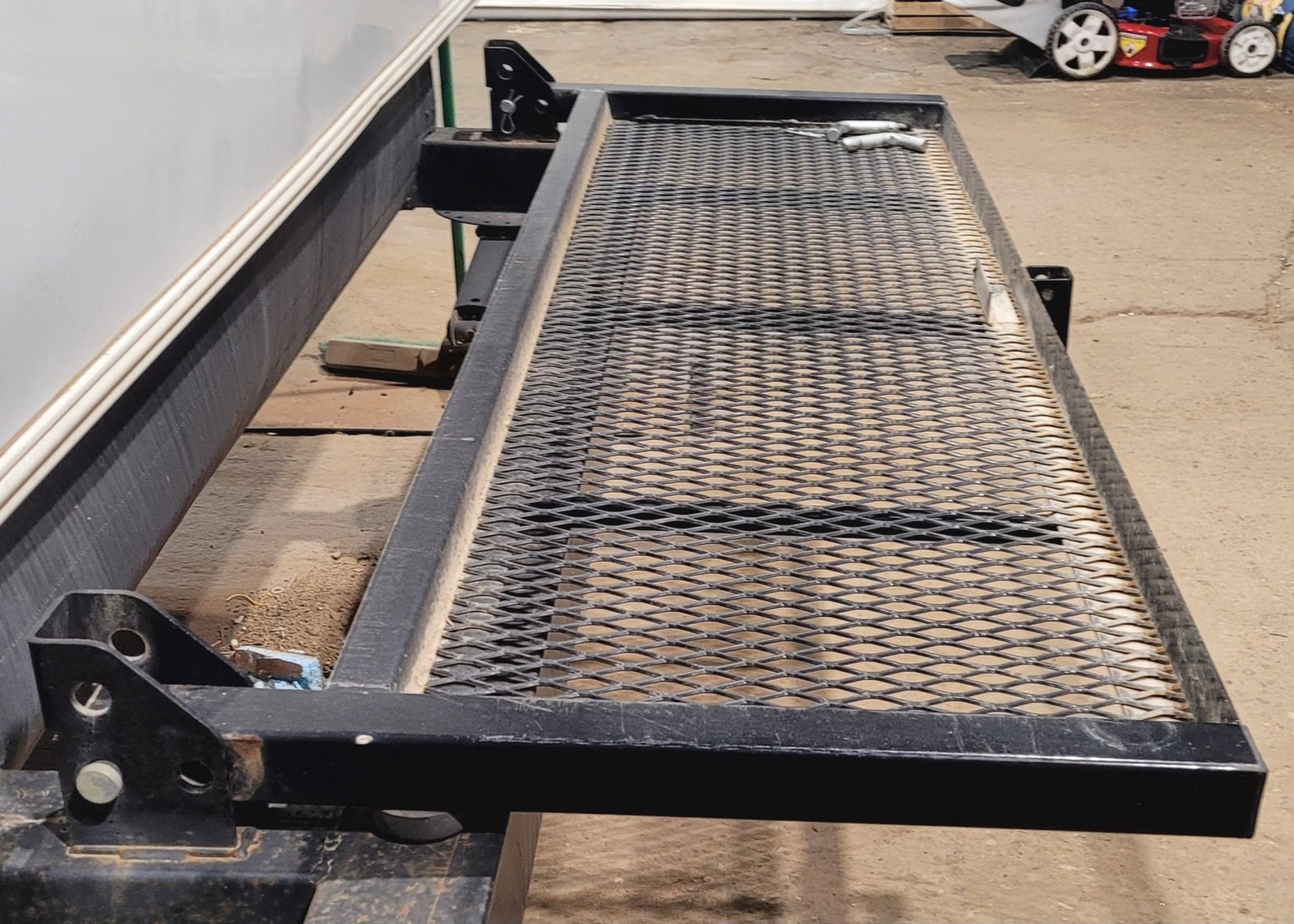 Used Bumper Mounted Folding Cargo Carrier - Young Farts RV Parts