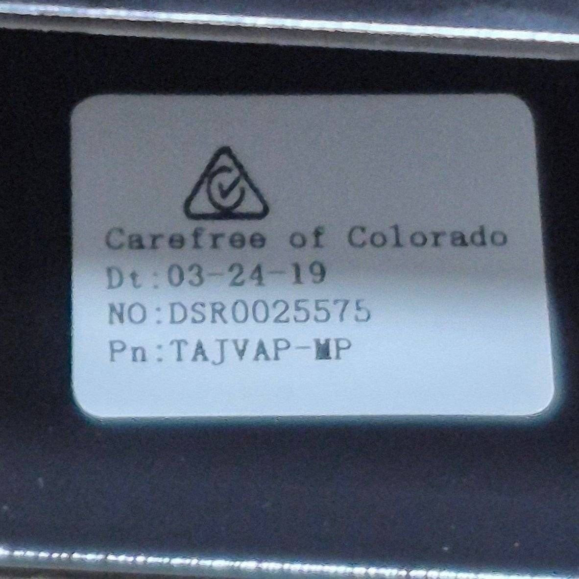Used Carefree Awning Arm, Drive (Front) Powered, Black, 54" - Compass , R001988BLK - Young Farts RV Parts