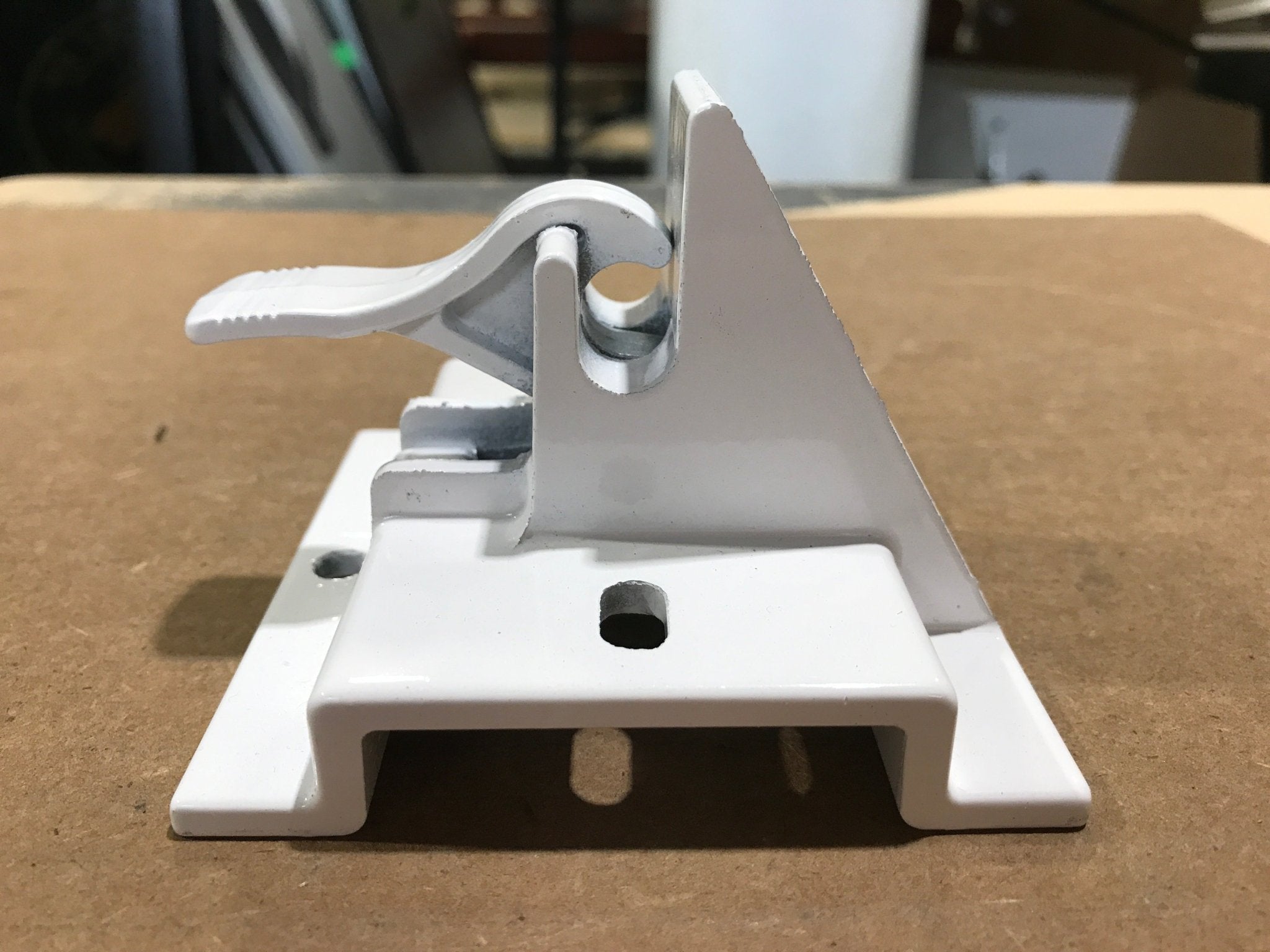 Used Carefree Bottom Bracket, White - 901019W - Young Farts RV Parts