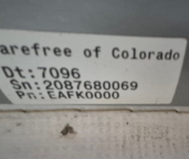Used Carefree Complete Manual Truck Camper Awning 7' Used Canvas - Young Farts RV Parts