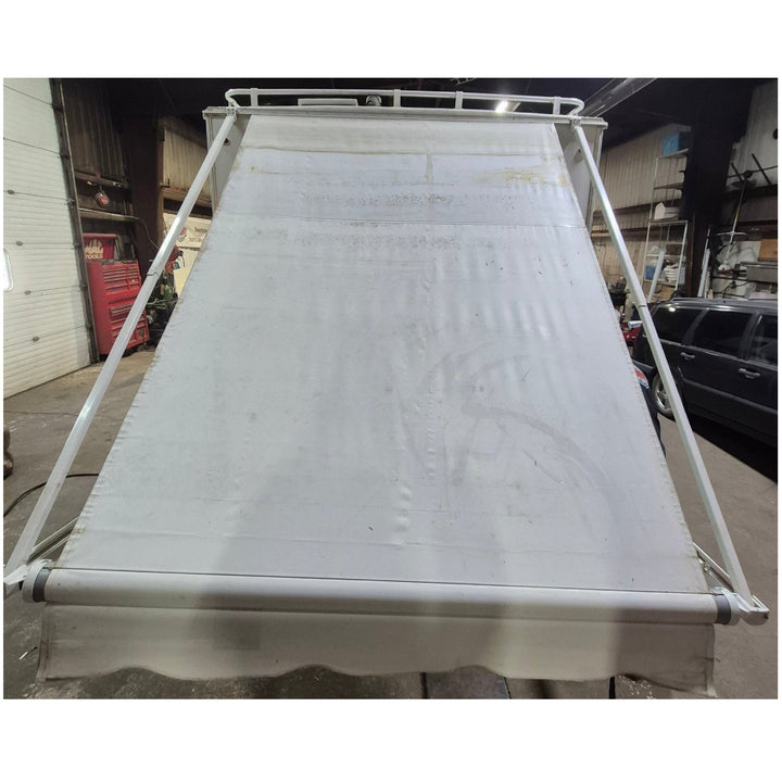 Used Carefree Complete Manual Truck Camper Awning 7' Used Canvas - Young Farts RV Parts