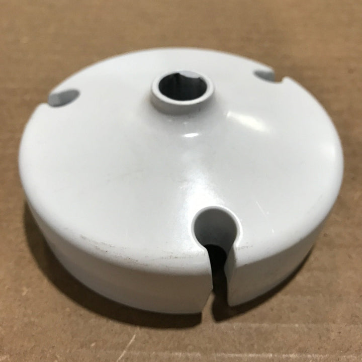 Used Carefree Manual Awning End Cap, White - R037553 - 005 - Young Farts RV Parts