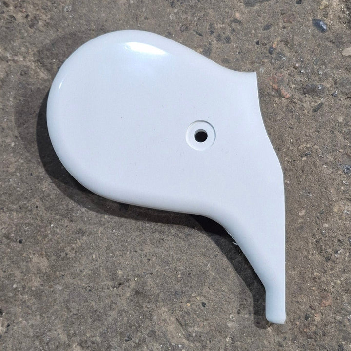 Used Carefree Sideout Kover II SOK II End Cap, Right Side - R00901WHT - Young Farts RV Parts