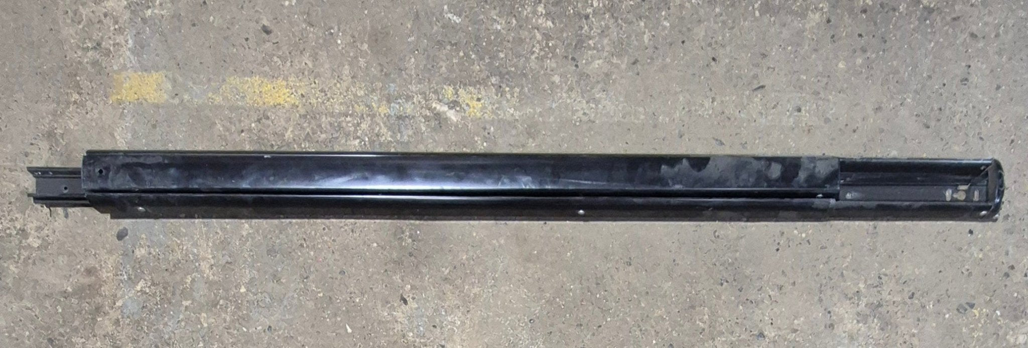 Used Carefree Travel'R Power Awning Arm, Standard LH Idler (Non - Power Side), 66 1/2", Adjustable Pitch - R001643BLK - Young Farts RV Parts