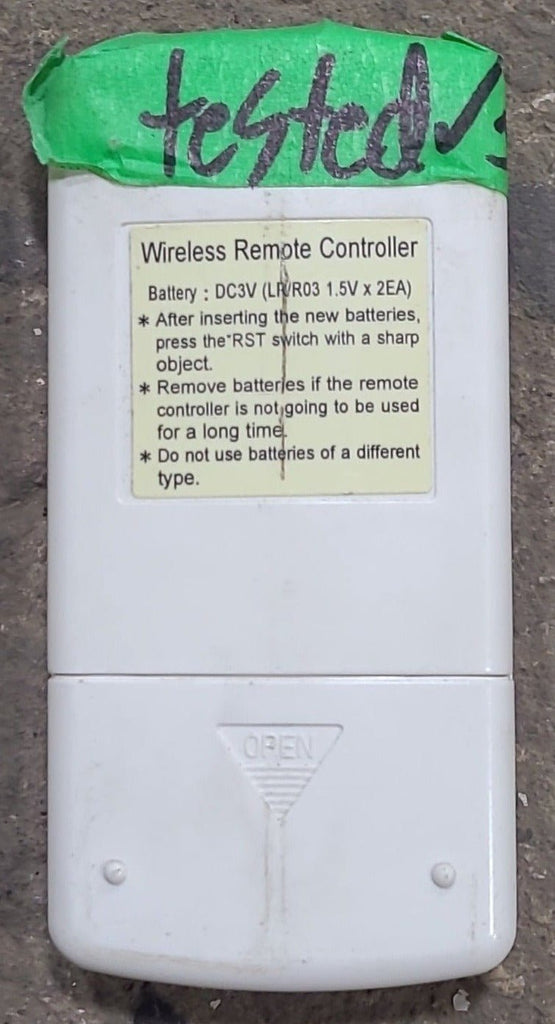 Used Carrier 71DC6E5811A - WD059003029 Digital AC Wall Thermostat REMOTE - Young Farts RV Parts