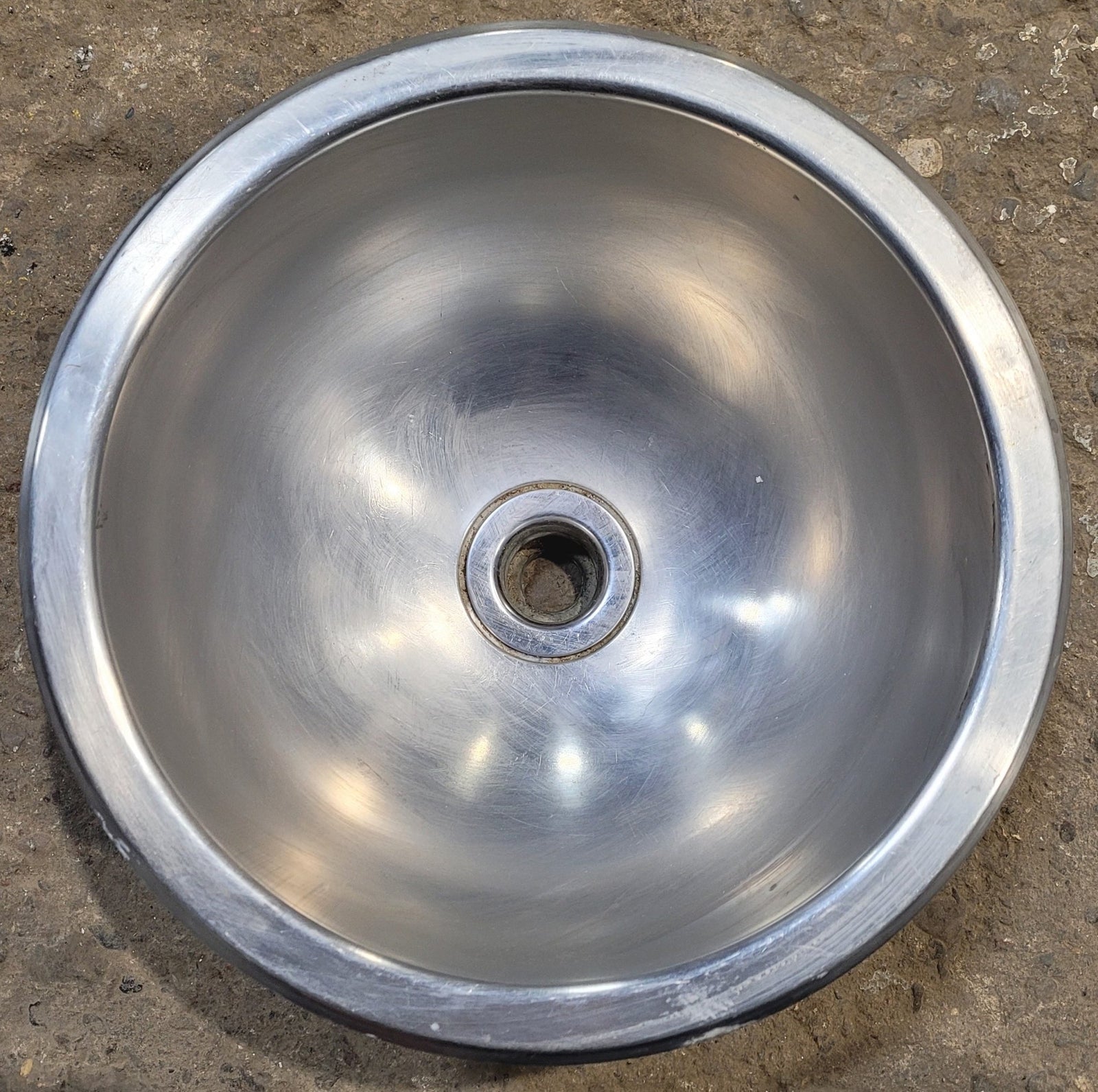 Used Chrome Bathroom Sink 13 5/8