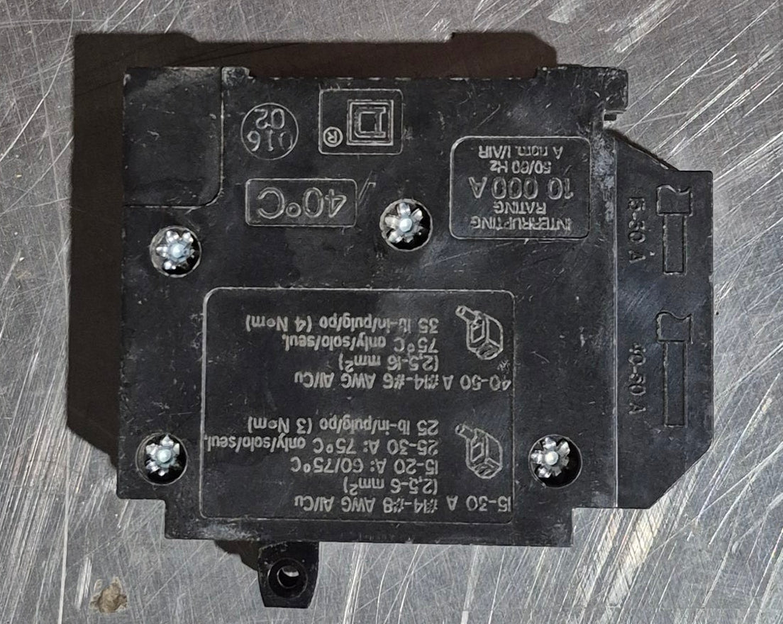 Used Circuit Breaker, Dual Pole 15/20 AMP - Young Farts RV Parts