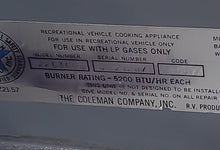 Load image into Gallery viewer, Used Coleman 2203C60 3 Burner RV Range / Cooktop - Young Farts RV Parts