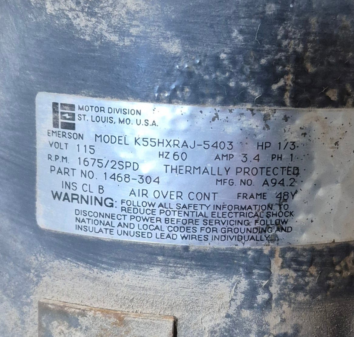 Used Coleman A/C Motor Assembly - Young Farts RV Parts