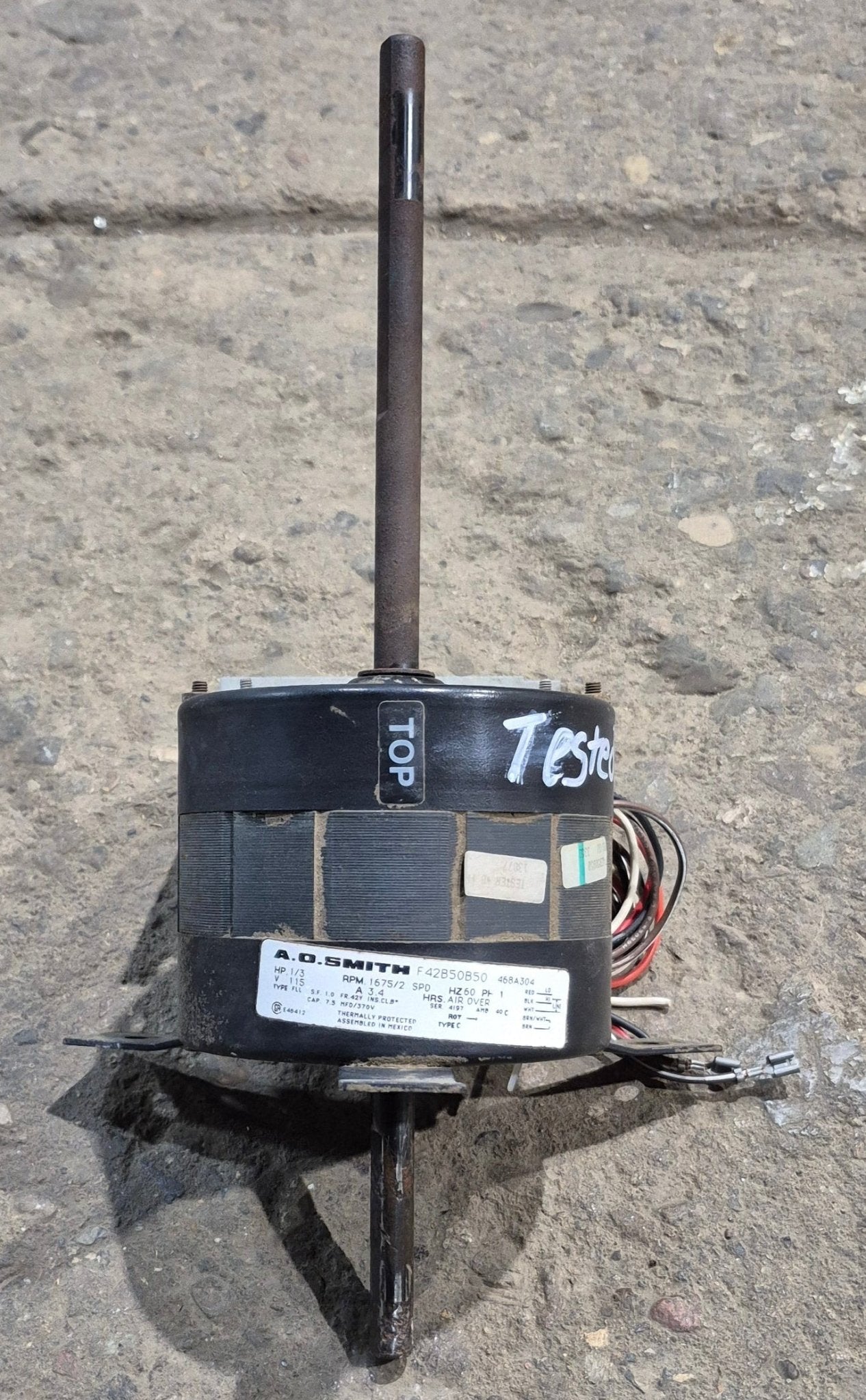 Used Coleman A/C Motor Assembly - F42B50B50 - Young Farts RV Parts