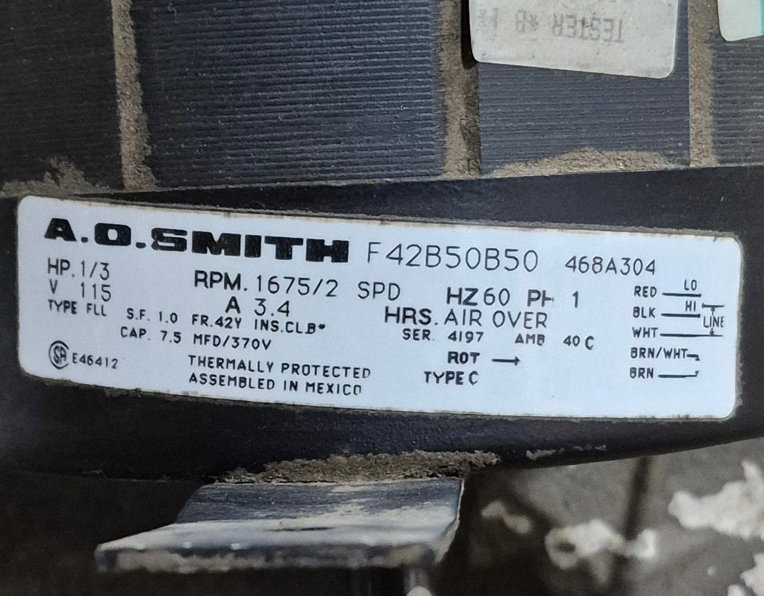 Used Coleman A/C Motor Assembly - F42B50B50 - Young Farts RV Parts