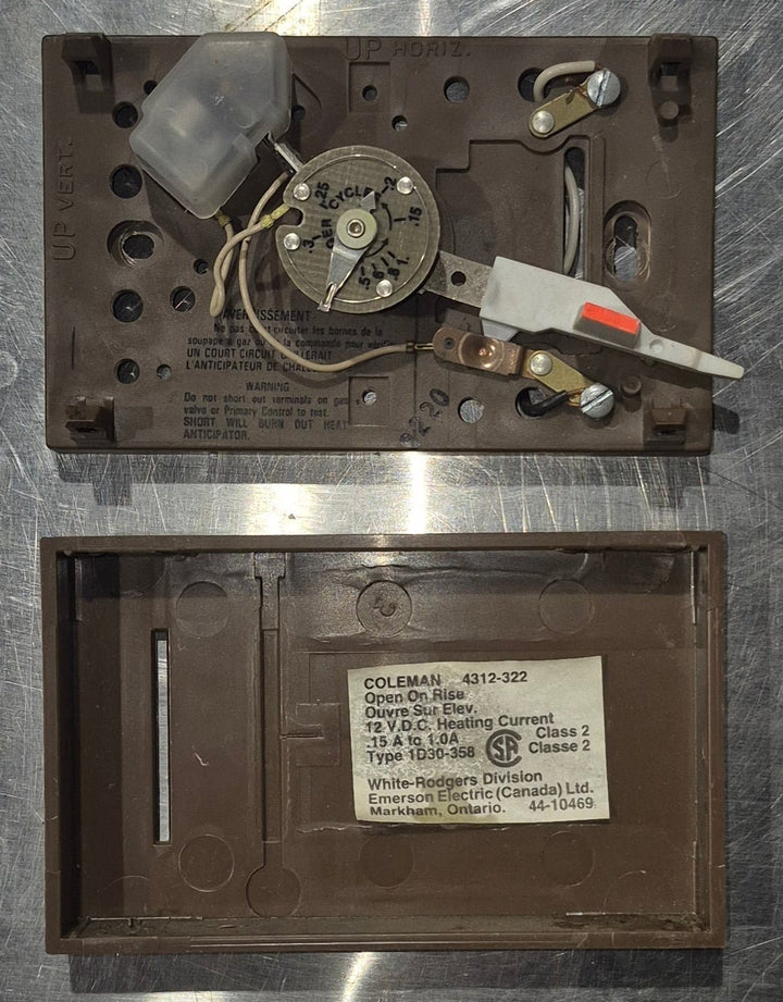 Used Coleman Analog Wall Thermostat - 4312 - 322 - Young Farts RV Parts