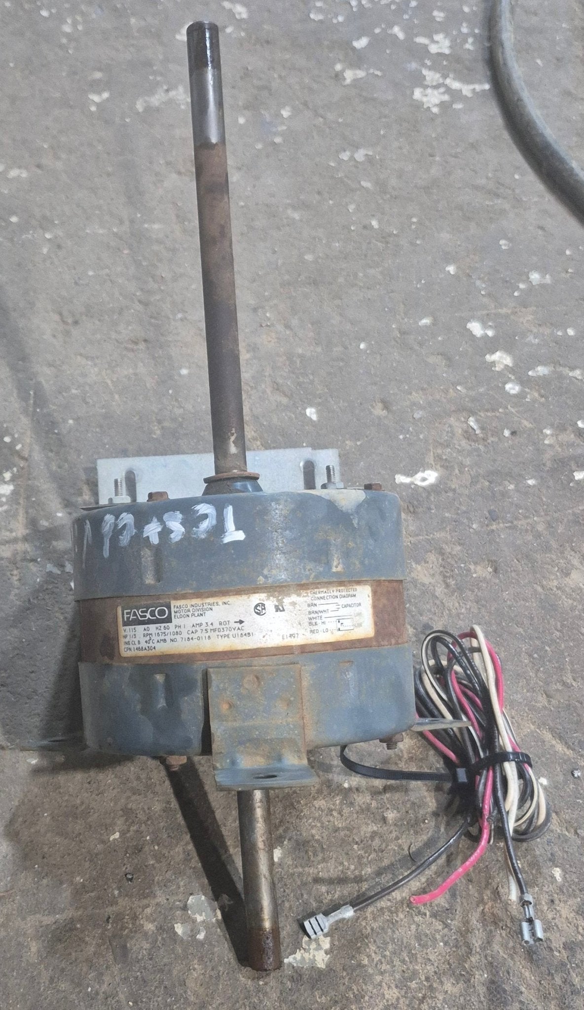 Used Coleman (FASCO) A/C Motor Assembly - 1468A304 - Young Farts RV Parts