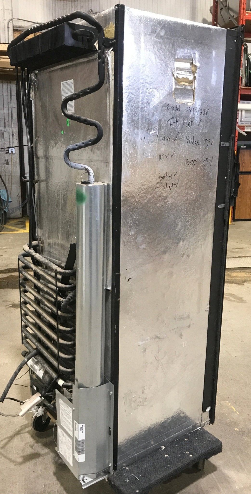 Used Complete Dometic DM2852LBX Fridge 2 - Way - Young Farts RV Parts