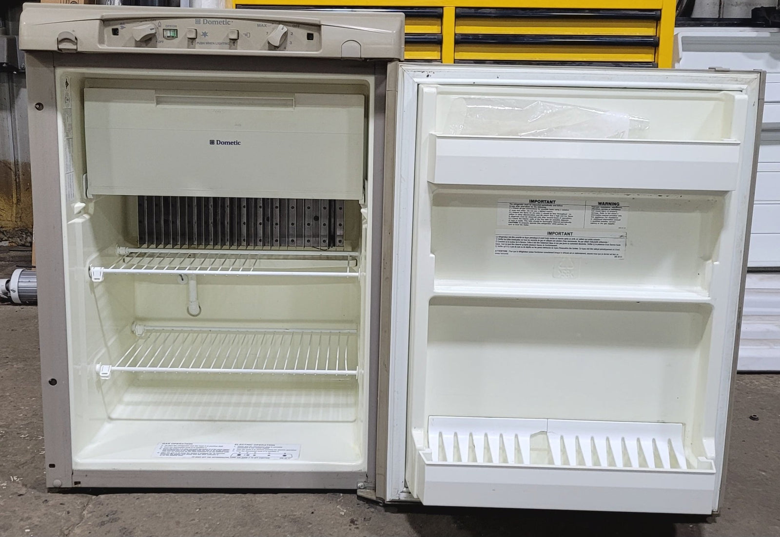 Used Complete Dometic RM2352 Fridge 2 - WAY - DRAFTED FOR CLEANING - Young Farts RV Parts