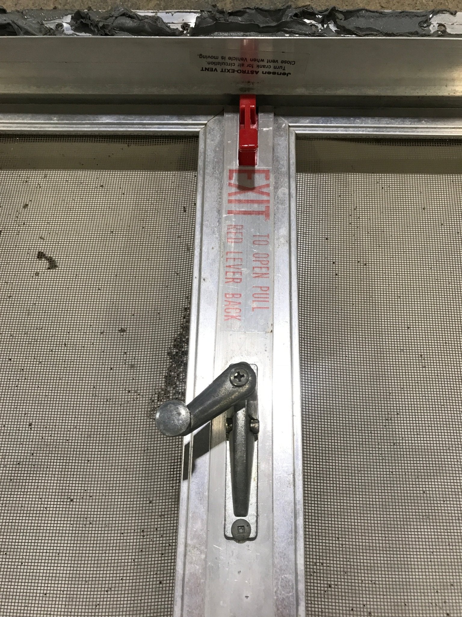 Used Complete Escape Hatch 22 1/2" x 15 1/2" - Young Farts RV Parts