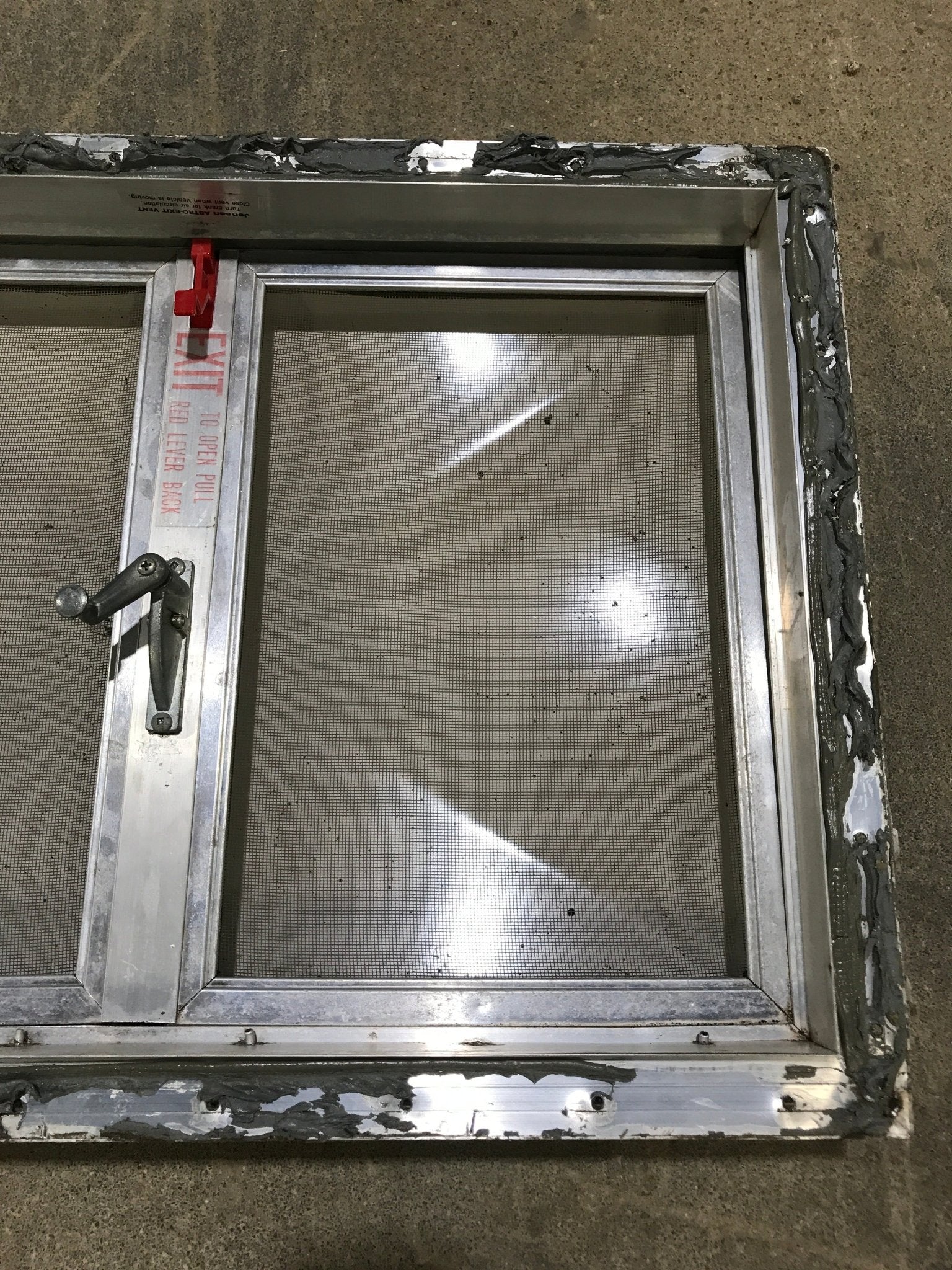 Used Complete Escape Hatch 22 1/2" x 15 1/2" - Young Farts RV Parts