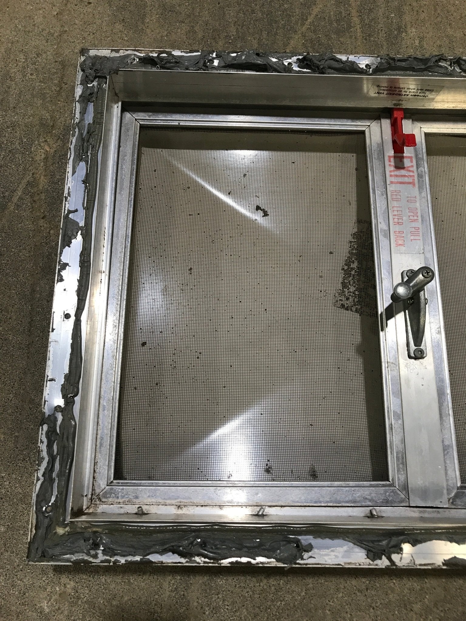 Used Complete Escape Hatch 22 1/2" x 15 1/2" - Young Farts RV Parts