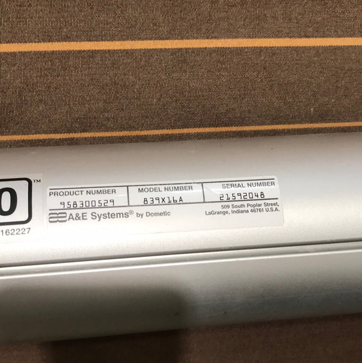 Used Complete Manual Awning A&E Dometic 16’ Used canvas - Young Farts RV Parts