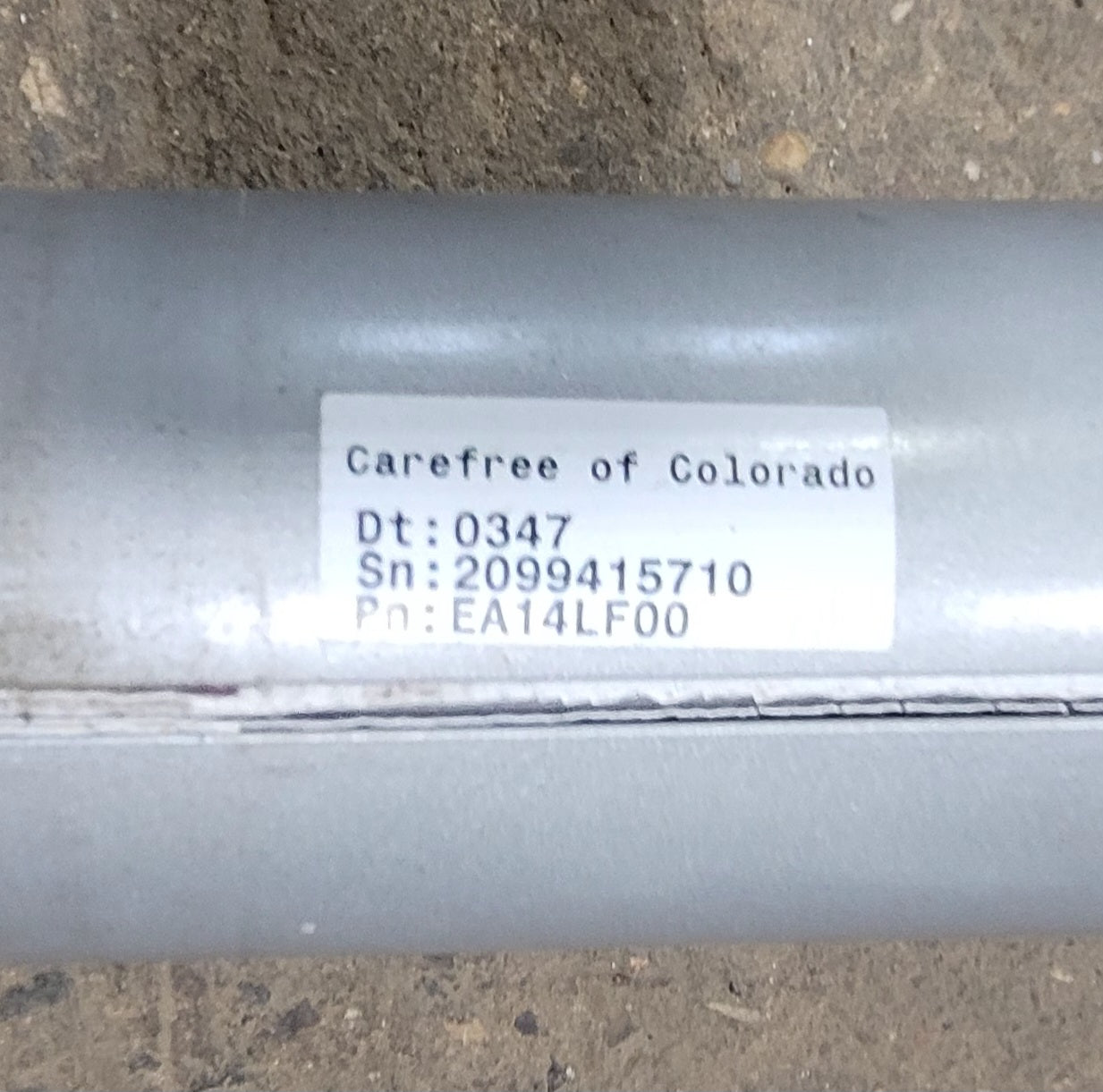 Used Complete Manual Awning Carefree 14' NO CANVAS - Young Farts RV Parts