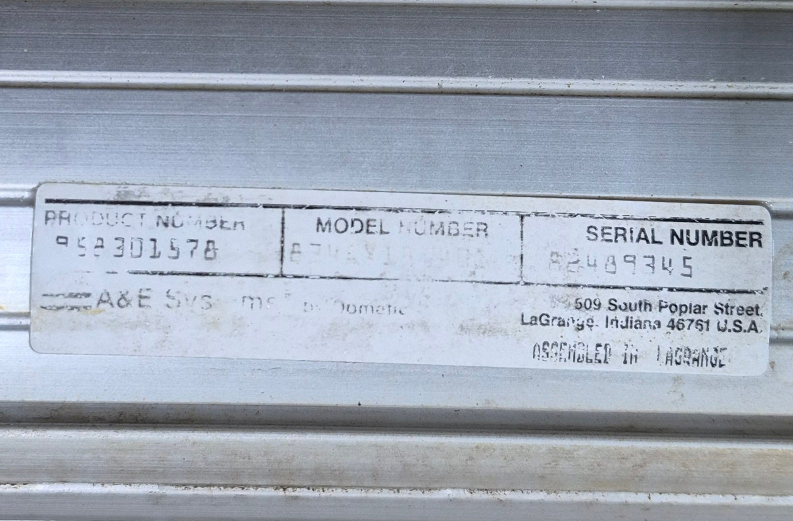 Used Complete Manual Awning Dometic 18' New Canvas - Young Farts RV Parts