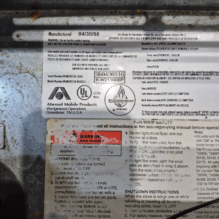 Used Complete Norcold 9162 Fridge 2 - WAY - Young Farts RV Parts