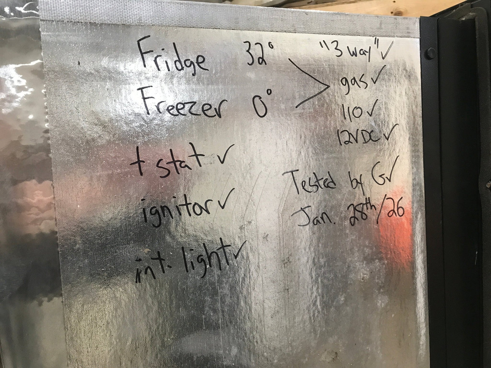 Used Complete Norcold Fridge, 3 - Way - 663 - Young Farts RV Parts