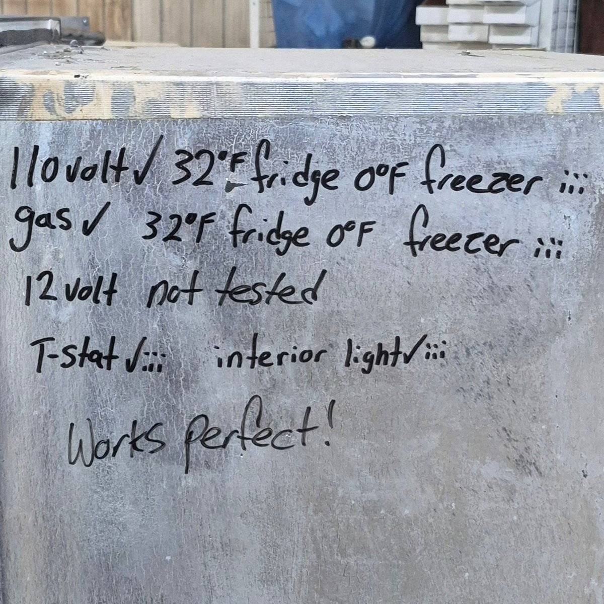 Used Complete Norcold Fridge, 3 - Way - 963 - Young Farts RV Parts