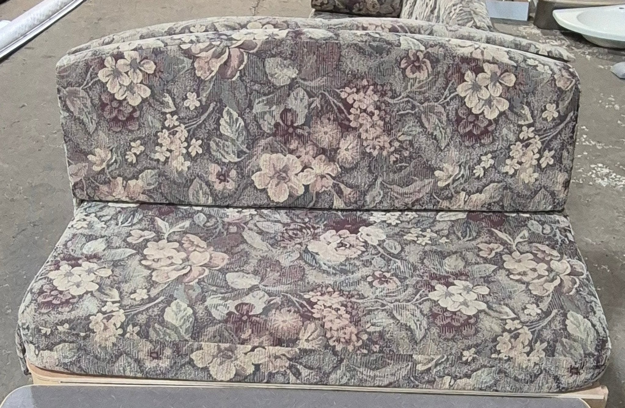 Used Complete RV Dinette Set - 41” D x 74 1/2" W x 34 1/2" H - Does not include table hardware - Young Farts RV Parts