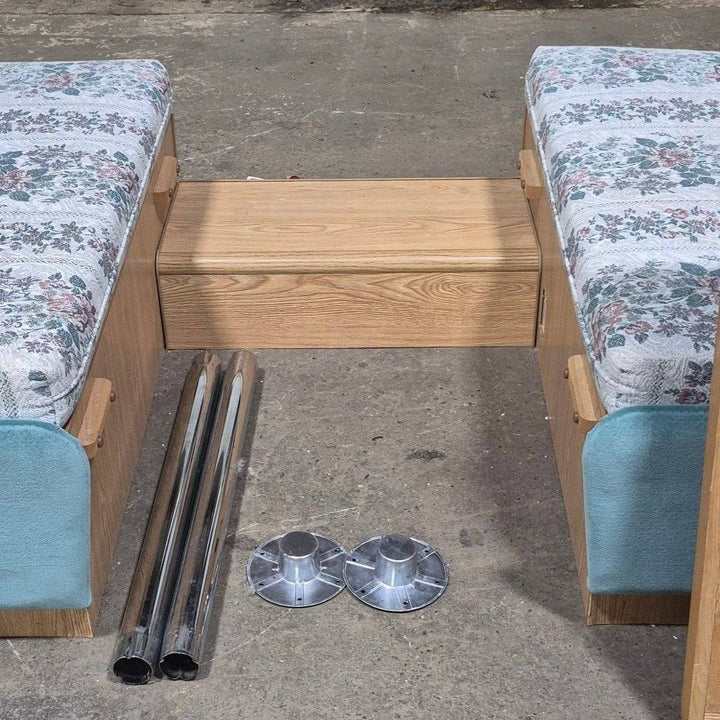 Used Complete RV Dinette Set, Does include table hardware - 78" x 40 3/4" x 32" - Young Farts RV Parts