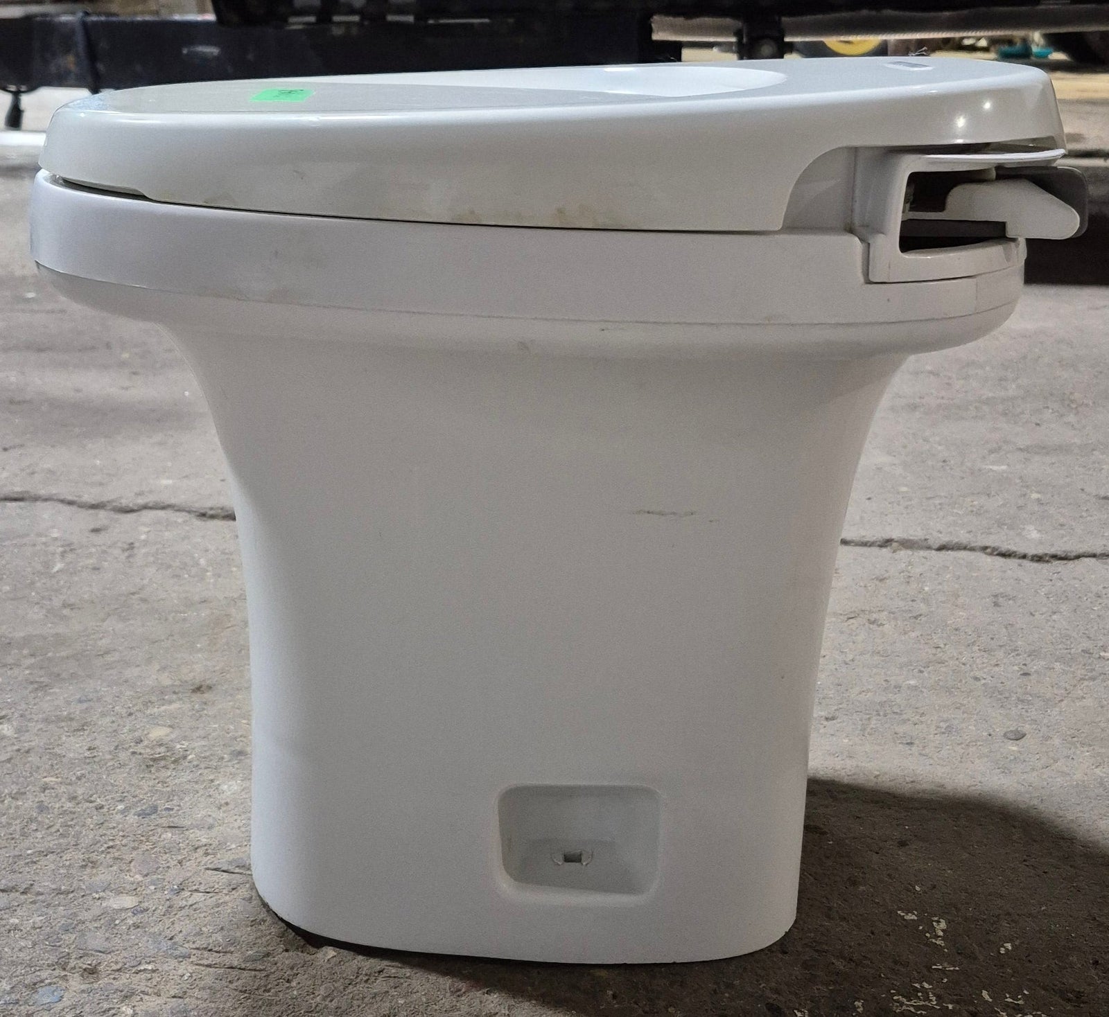 Used Complete Thetford Toilet, Hand Flush, High Profile, Off - White - AQUA MAGIC IV , 24920 - Young Farts RV Parts