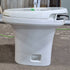 Used Complete Thetford Toilet, Hand Flush, High Profile, Off - White - AQUA MAGIC IV , 24920 - Young Farts RV Parts